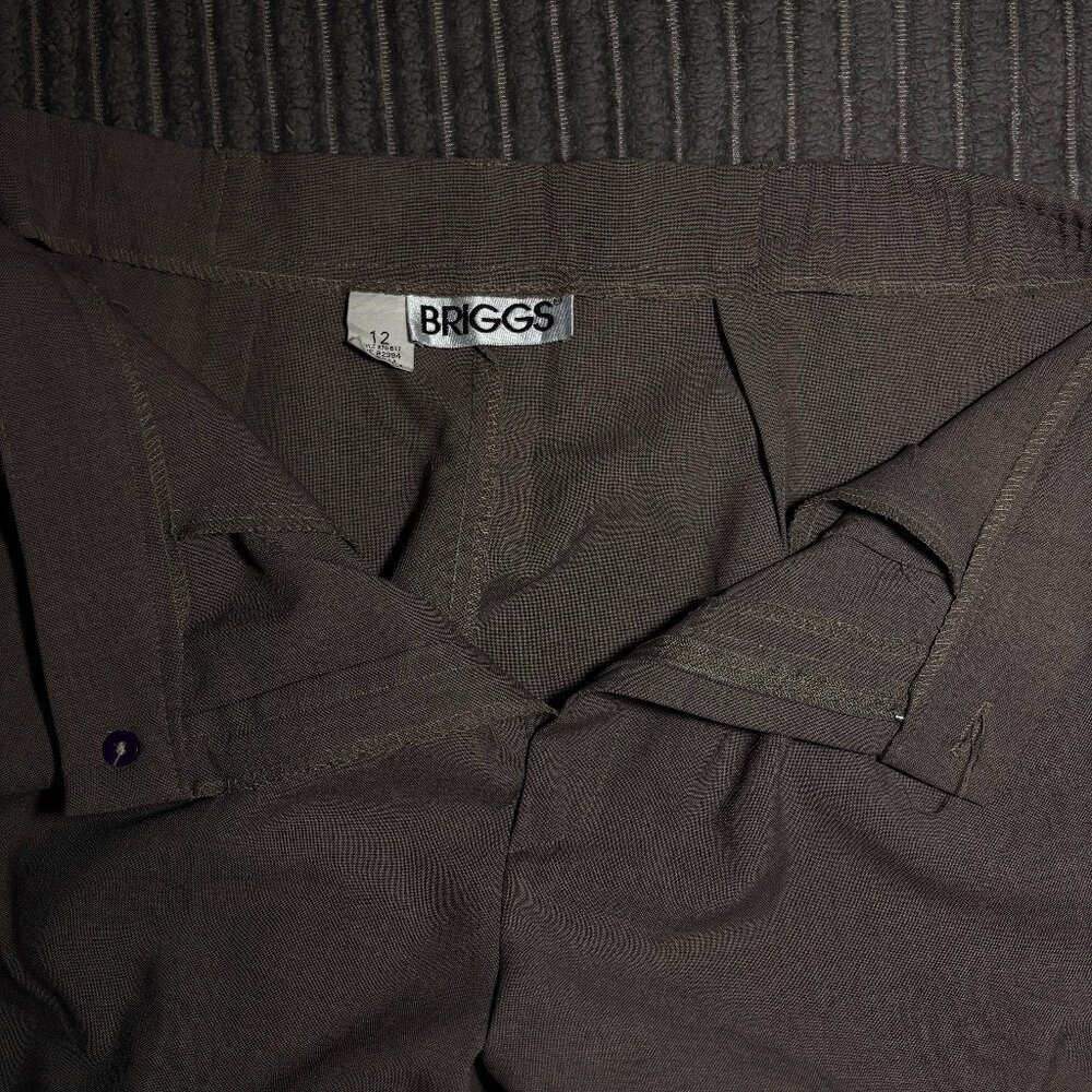 BRIGGS Khaki Dress Pants – Size 12 - Picture 2 of 2